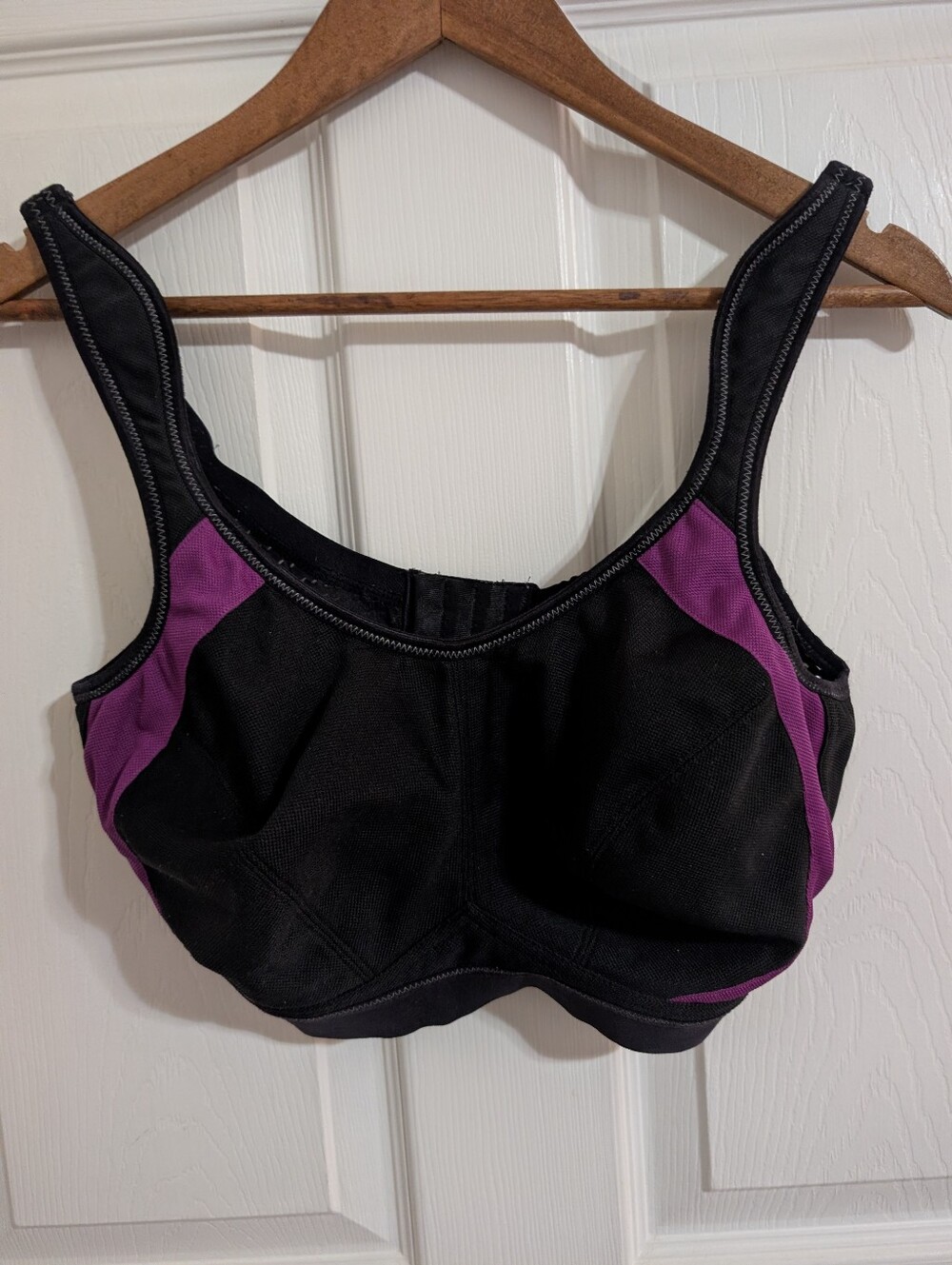 Anita Womens Sports Bra Black Purple Active Size 40E DD